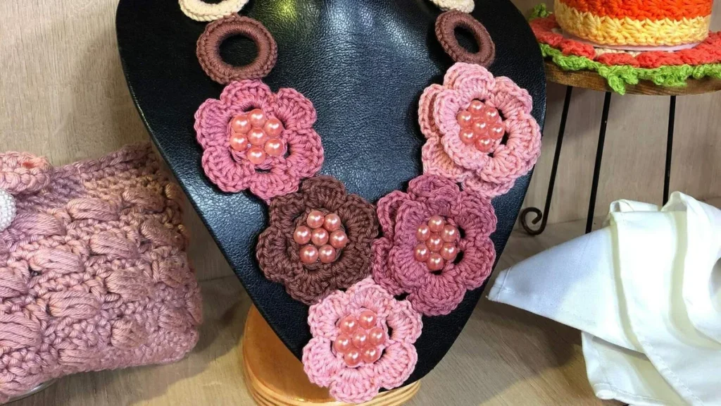 Imagem colar de croche do artigo Colar de crochê fácil - Faça Você Mesmo
