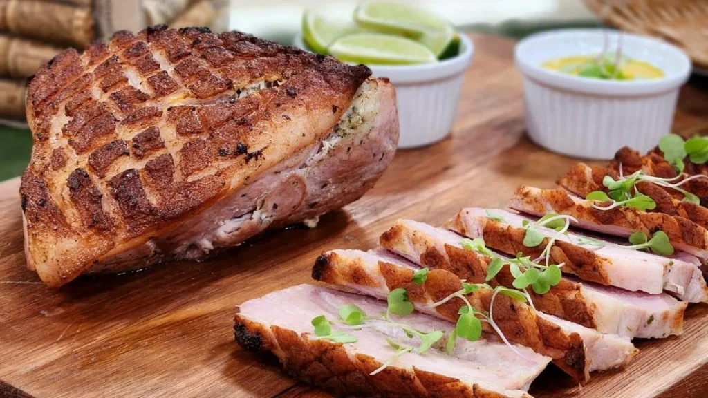 Imagem Picanha Suina Assada com Batata Gratinada do artigo Picanha Suína Assada com Batata Gratinada - Santa Receita