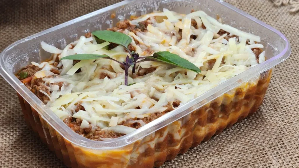 Imagem marmitas de comida do artigo Lasanha a Bolonhesa - Minicurso Santa Receita
