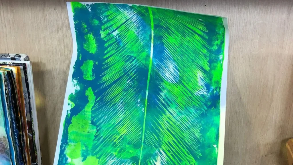 Imagem papel estampado do artigo Gelli Print (Papel Estampado) - Faça Você Mesmo