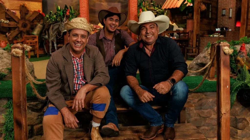 Imagem Kleber oliveira tonho do prado e menino da porteira Terra da padroeira Juan Ribeiro do artigo Zé Roberto e Robertinho interpretam clássicos do sertanejo