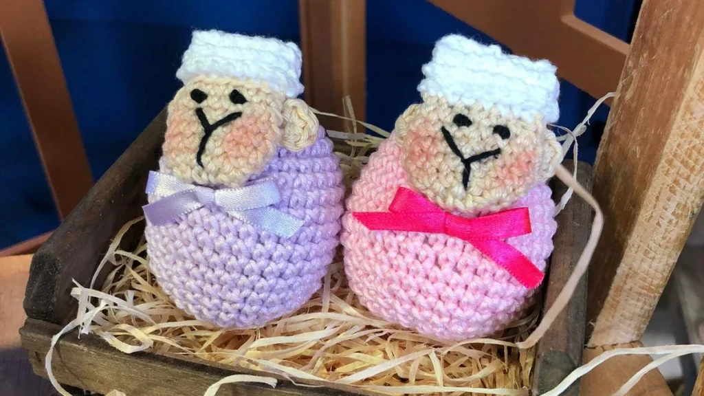 Imagem cordeirinho de amigurumi do artigo Cordeirinho em Amigurumi
