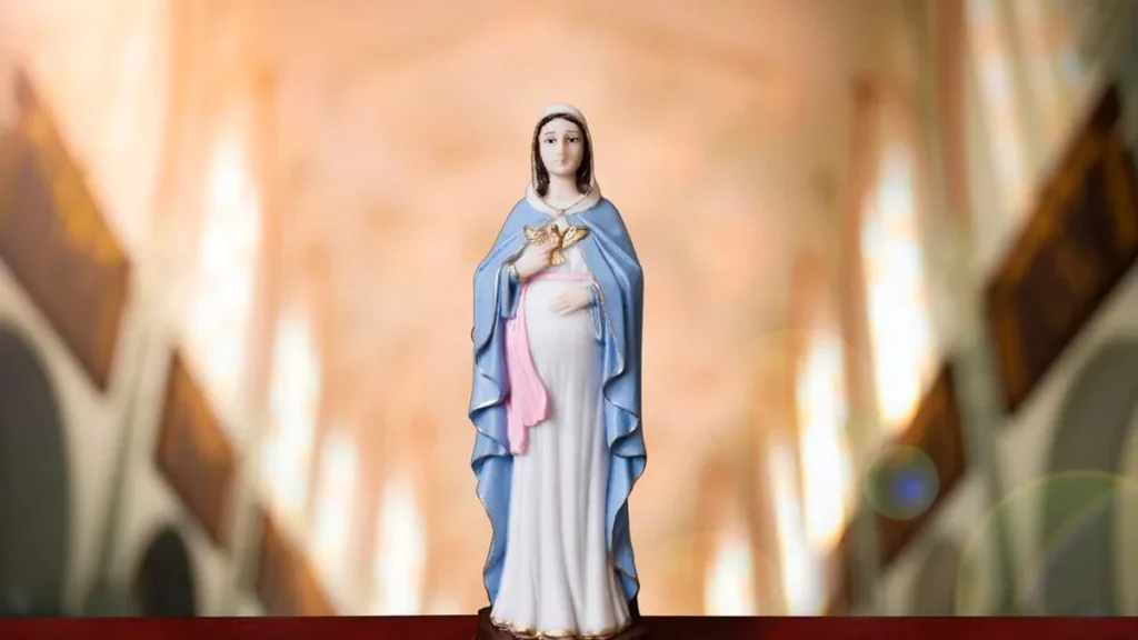 Imagem Imagem de Nossa Senhora Gravida do artigo Maria no dogma católico