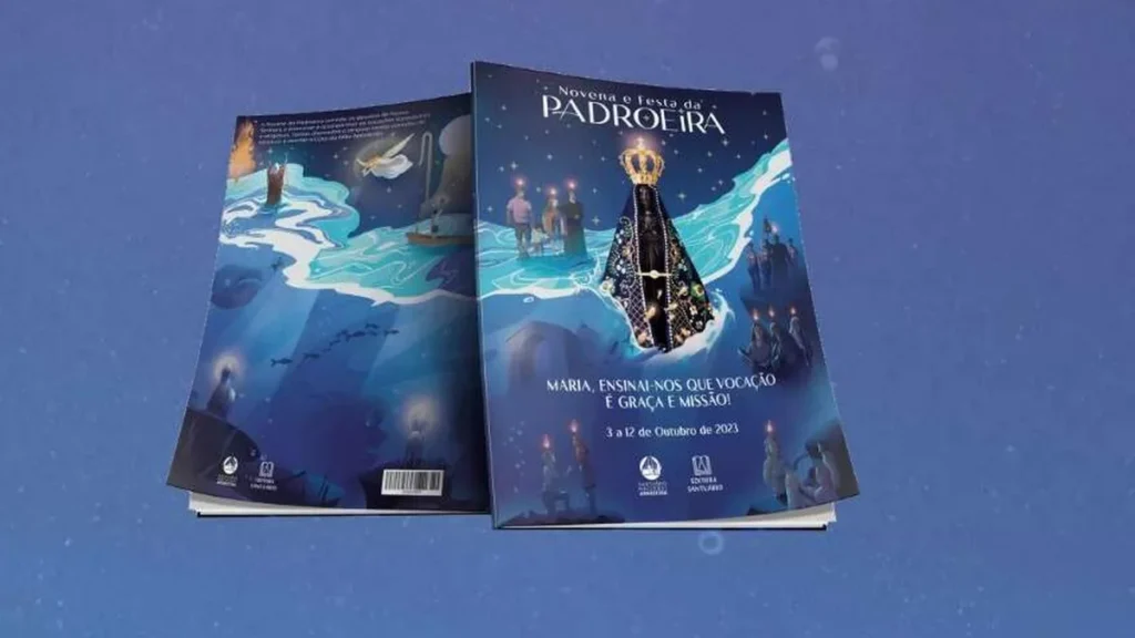 Imagem livro novena e festa padroeira 2023 do artigo Tema da Festa da Padroeira 2023 é divulgado com lançamento de livro no Santuário Nacional