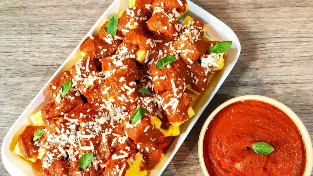 Imagem Polenta cremosa com molho de tomate assado do artigo Polenta Cremosa com Molho de Tomate Assado - Sabor de Vida
