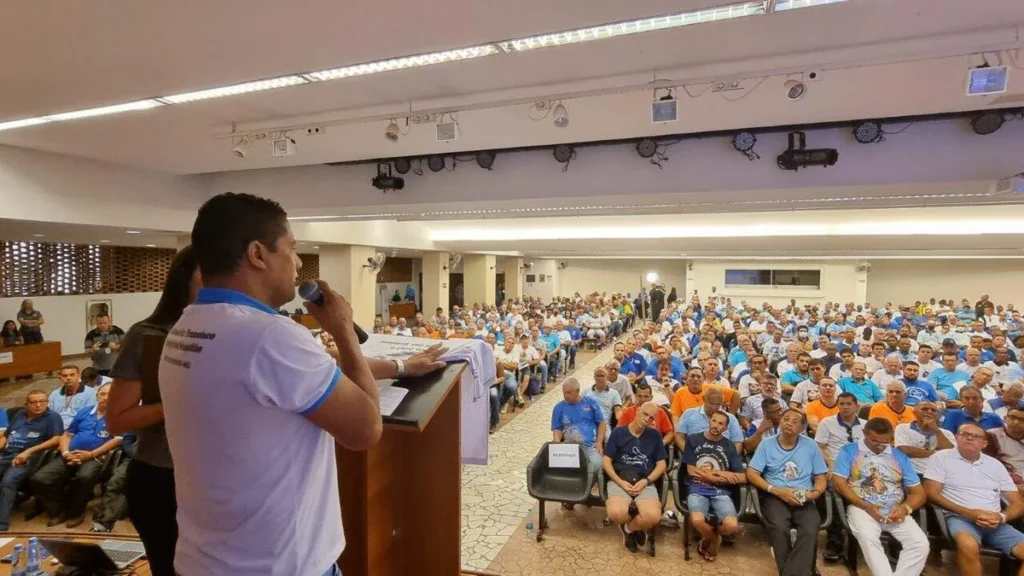 Ronei durante a apresentação do projeto Aparecida pelo Brasil na XV Romaria do Terço dos Homens