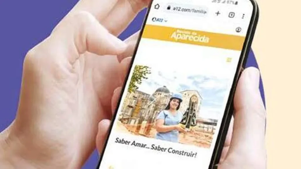 Imagem celular acessando a RdA digital do artigo Como fazer meu cadastro na Área do Devoto?