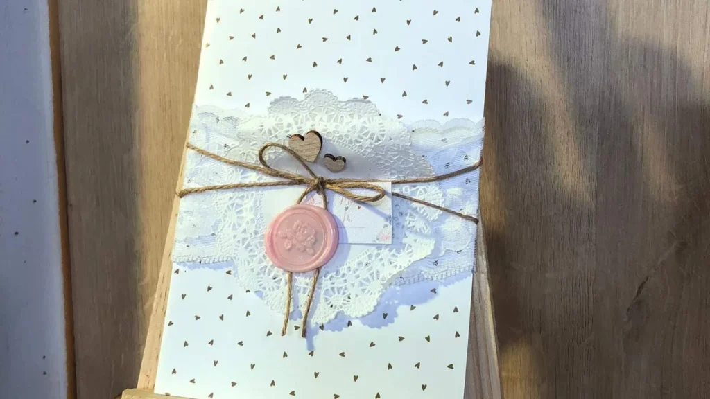 Imagem convite de casamento do artigo Convite de Casamento em Scrapbook - Faça Você Mesmo