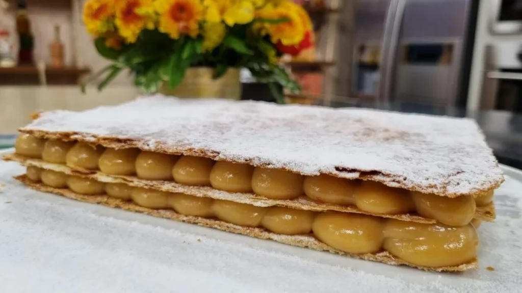 Imagem doce do artigo Bolo Mil Folhas com Creme de Doce de Leite - Santa Receita