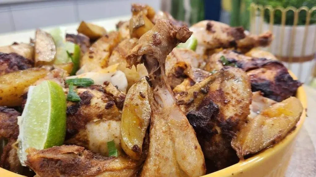 Imagem galeto do artigo Galeto Assado com Farofa de Cebola e Calabresa - Santa Receita