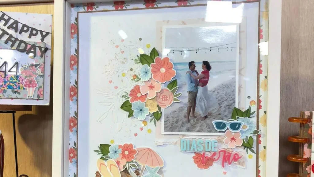 Imagem pagina scrapbook do artigo Página de álbum em Scrapbook