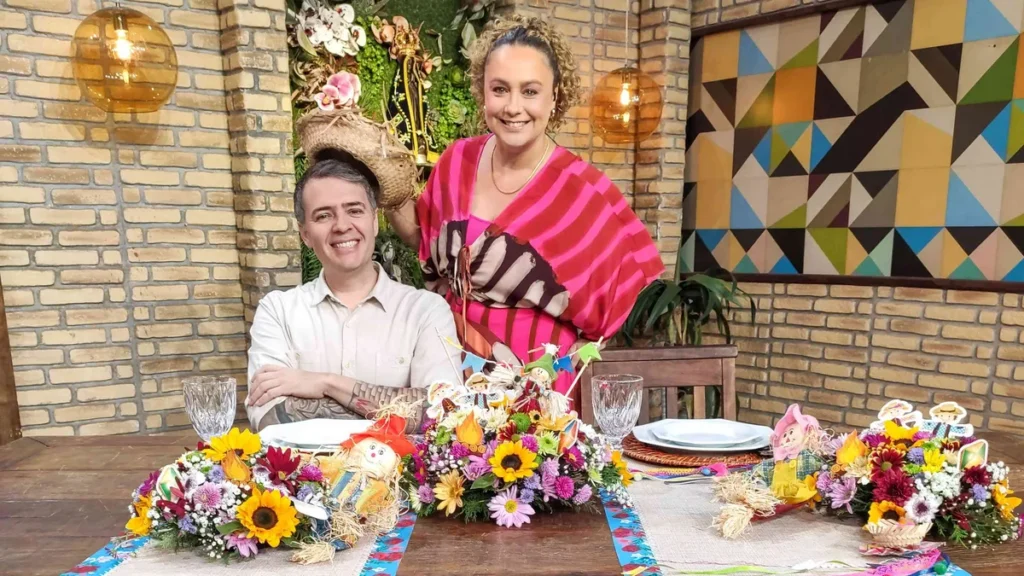 Imagem Bianca laua e chef leo roncon do artigo “Sabor de Vida” dá dicas gastronômicas para um almoço junino