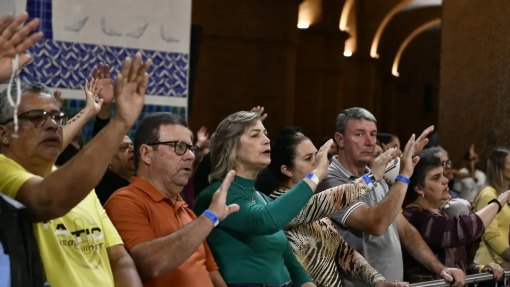 Imagem primeiro dia do triduo a nossa senhora do perpetuo socorro do artigo Santuário Nacional celebra 1º dia do Tríduo de Nossa Senhora do Perpétuo Socorro