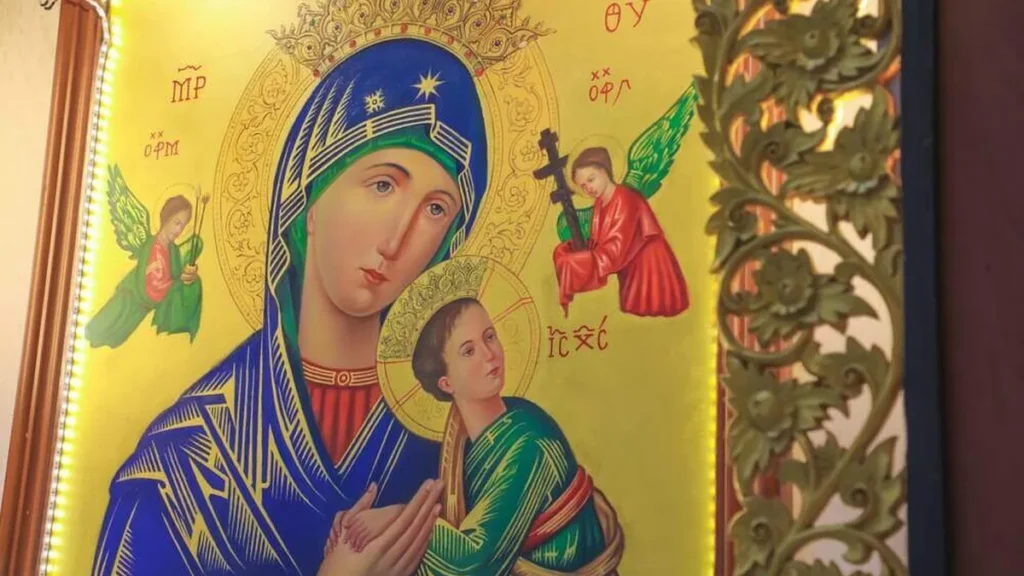 Imagem icone de nossa senhora do perpetuo socorro do artigo Oração a Nossa Senhora do Perpétuo Socorro