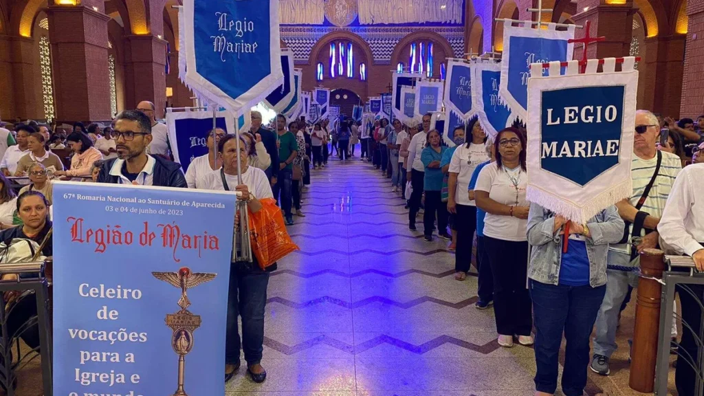 Imagem 67 Romaria Legiao de Maria no Santuario Nacional do artigo Devoção mariana é celebrada em Santa Missa na Casa da Mãe Aparecida