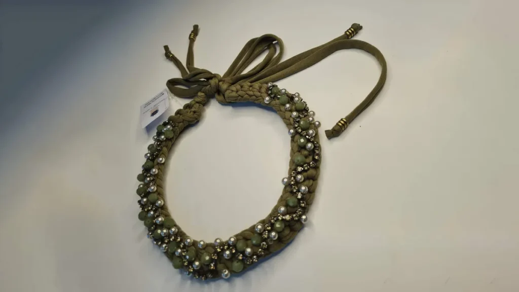 Imagem PULSEIRA do artigo Gargantilha em fio de malha - Minicurso Faça Você Mesmo