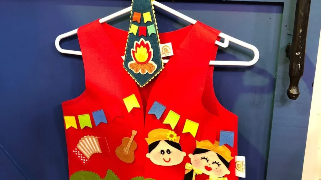 Imagem colarjunino fvm do artigo Colete Junino Infantil - Faça Você Mesmo