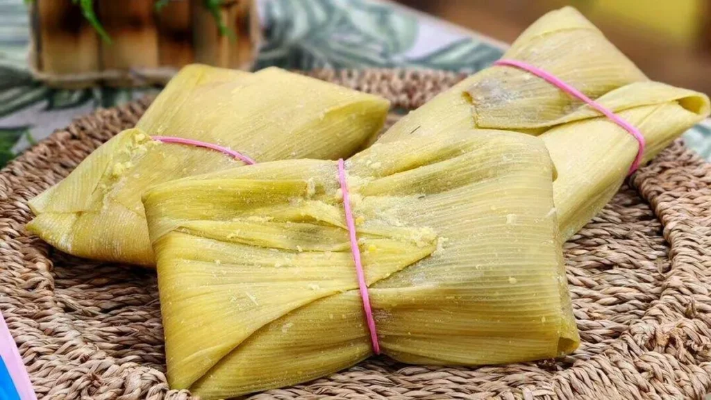Imagem pamonha salgada do artigo Pamonha salgada com calabresa e queijo - Santa Receita
