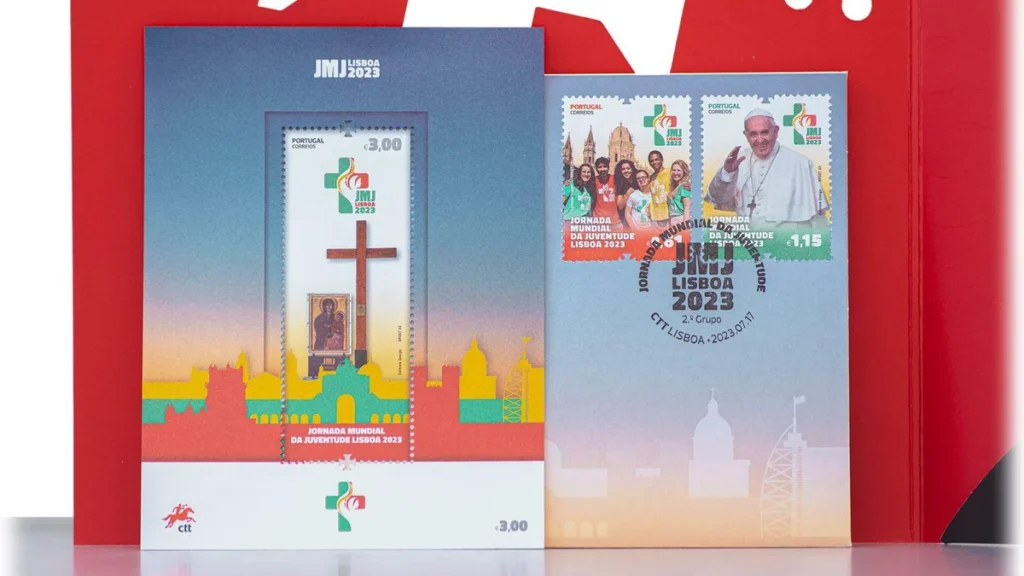Imagem selos jmj do artigo Confira a moeda e os selos comemorativos lançados para JMJ