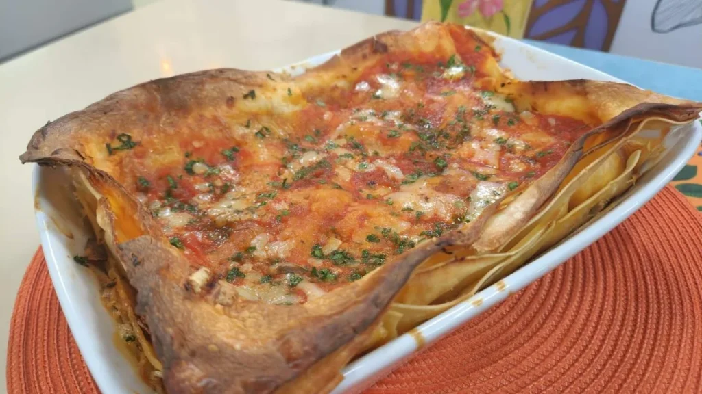 Imagem lasanha ao forno com ragu do artigo Lasanha ao forno com Ragu de Linguiça - Santa Receita