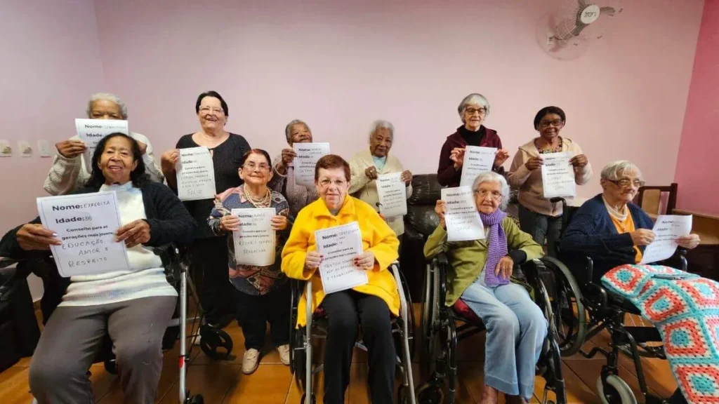 Imagem Idosas do Lar Nossa Senhora deixam conselhos para a juventude. do artigo Dia dos avós: Idosas do Lar Nossa Senhora deixam conselhos para a juventude