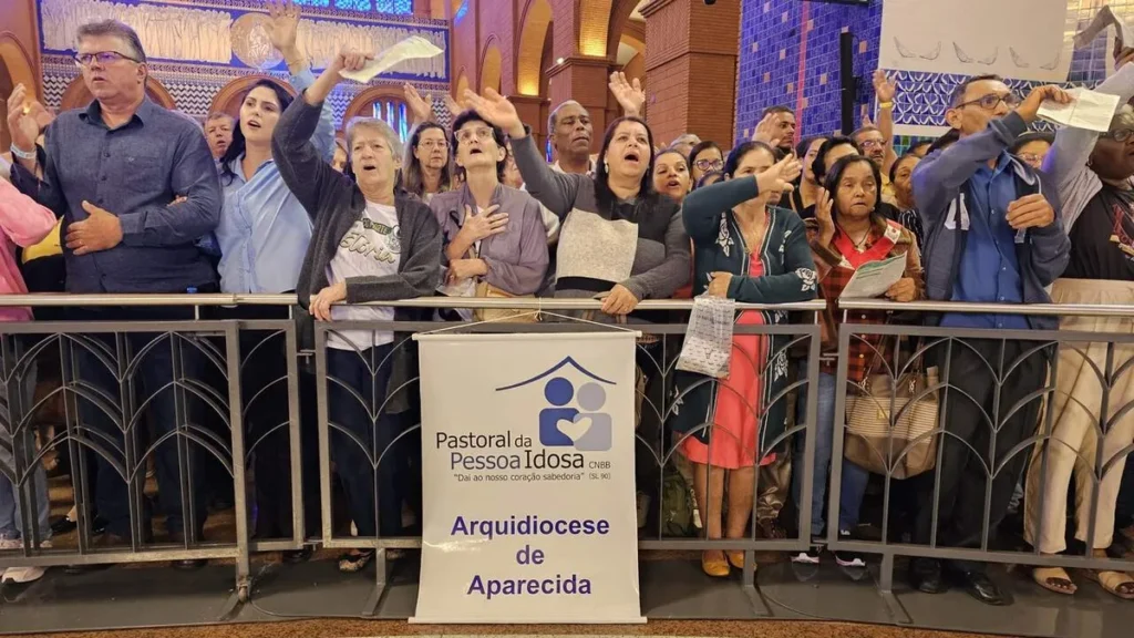 Imagem Pastoral do Idoso 23 07 2023 do artigo Missa no Santuário celebra e valoriza avós e pessoas idosas