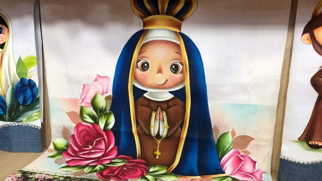 Imagem pintura nossa sra do artigo Pintura de Nossa Senhora Aparecida - Faça Você Mesmo