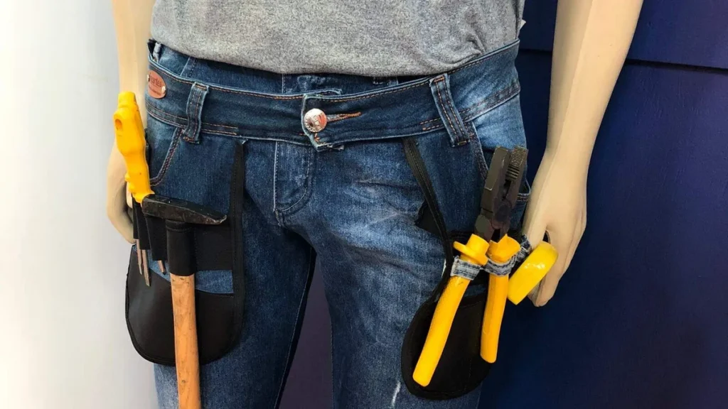 Imagem cinto jeans do artigo Cinto de ferramentas Jeans - Faça Você Mesmo