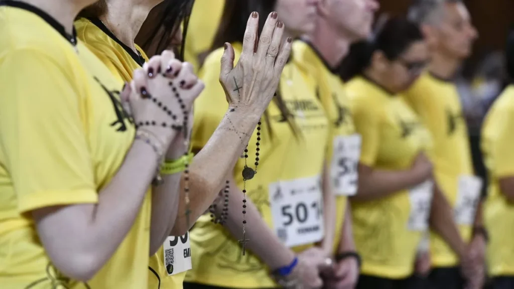 Imagem Participantes da Corrida da Mae Aparecida do artigo Corrida Mãe Aparecida: devotos unidos pela fé e prática da atividade física
