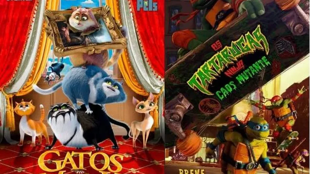 Imagem Cartaz das estreias da semana do Sessao Cinema do artigo "Gatos no Museu" e "Tartarugas Ninjas" são destaque de estreias da semana!