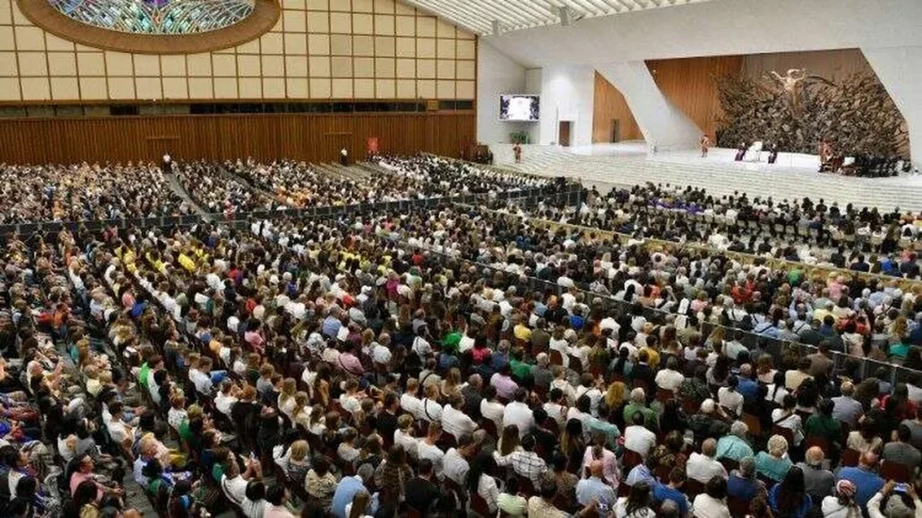 Imagem Papa Francisco durante Audiencia Geral no Vaticano do artigo Papa anuncia data de publicação da segunda parte da Laudato Si