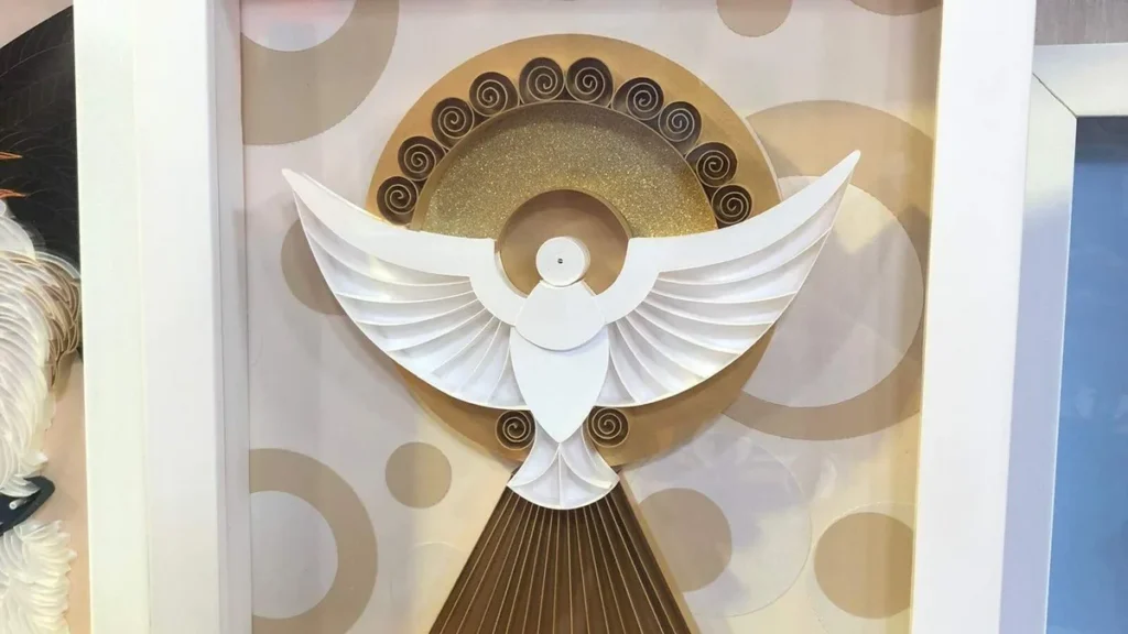 Imagem quadro divino espirito do artigo Divino Espírito Santo em Quilling - Faça Você Mesmo
