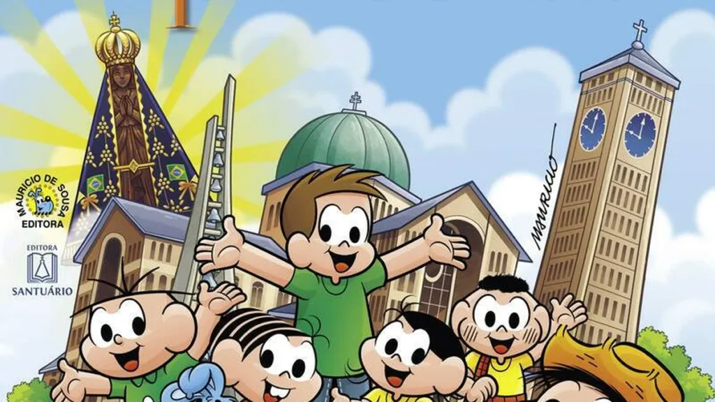 Imagem turma da Monica visita Aparecida do artigo Você sabia que a Turma da Mônica já esteve em Aparecida?