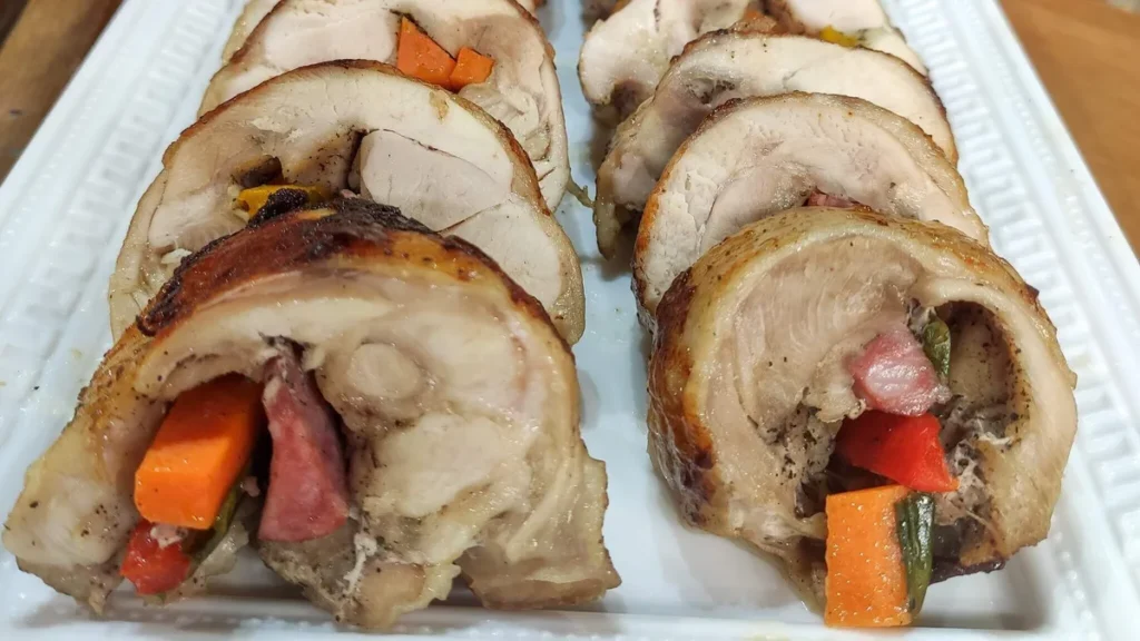 Imagem Sobrecoxa de frango recheada do artigo Sobrecoxa de Frango com legumes – Sabor de Vida