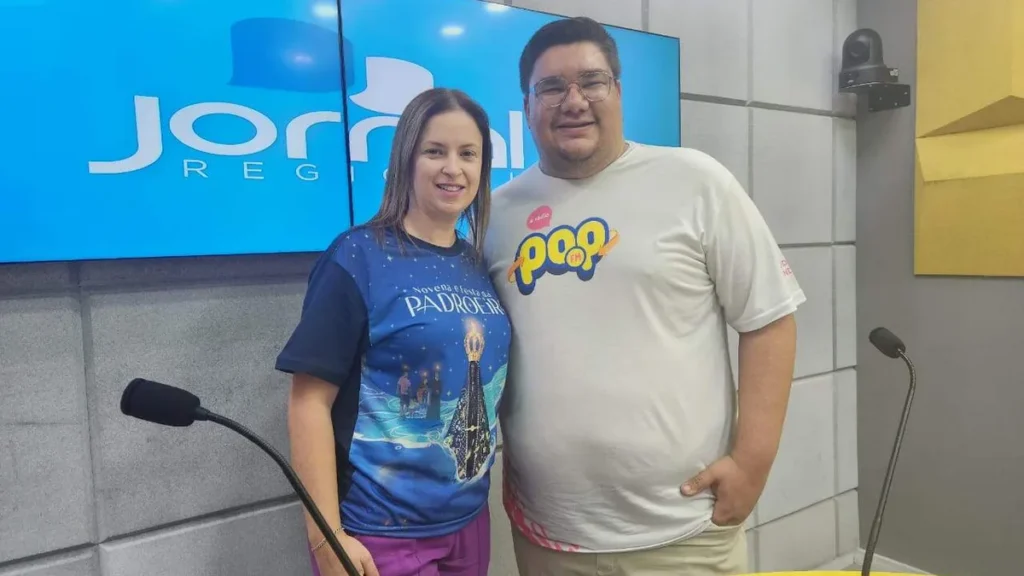 Imagem Aline Costa no Jornal Regional do artigo Saiba mais sobre a Programação Cultural da Festa da Padroeira
