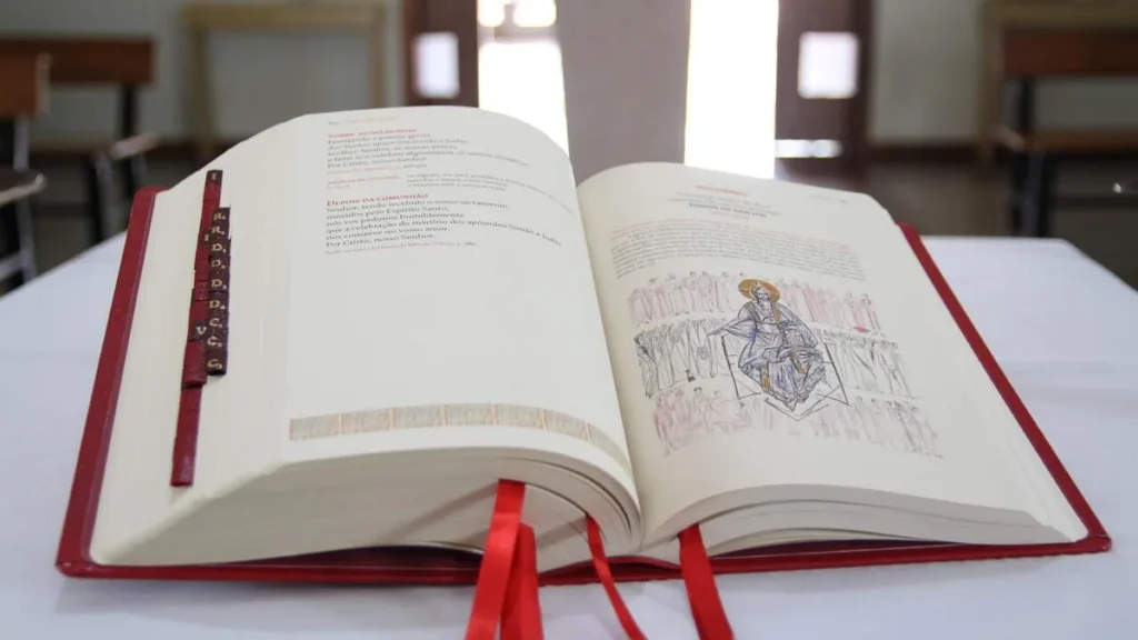 Imagem Missal Romano aberto do artigo As Orações sobre o povo no Tempo da Quaresma