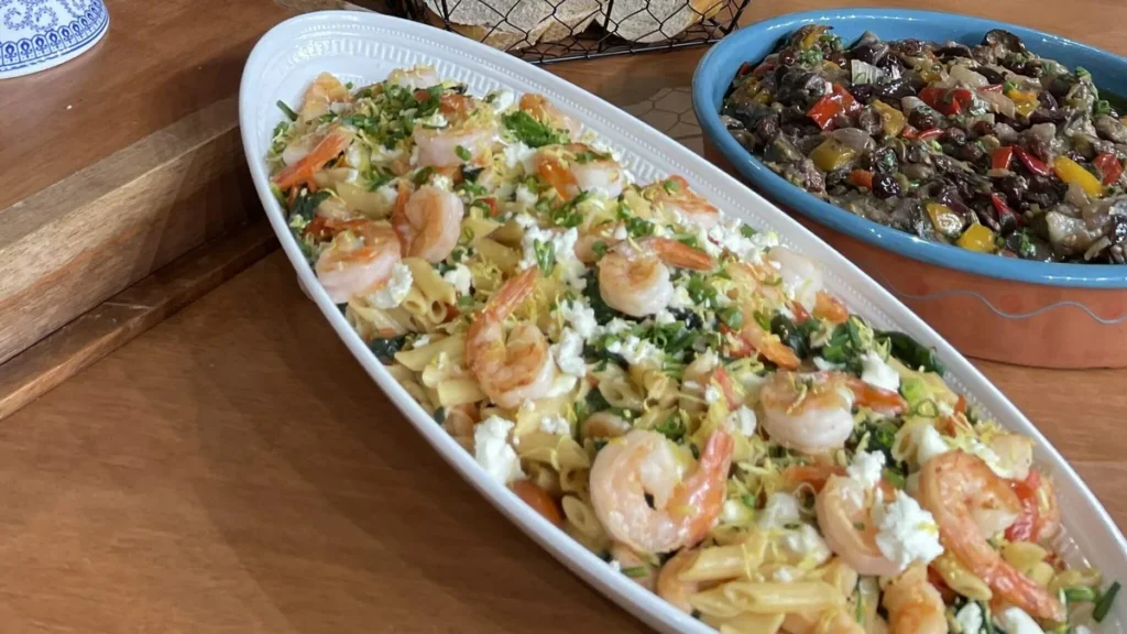 Imagem penne com molho de camaro e espinafre do artigo Penne ao Molho de Camarão e Espinafre – Sabor de Vida