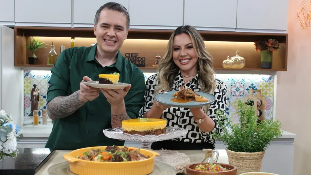 Imagem Chef Leo Roncon e Abiane Souza do artigo Santa Receita: confira as 10 receitas mais acessadas em setembro!