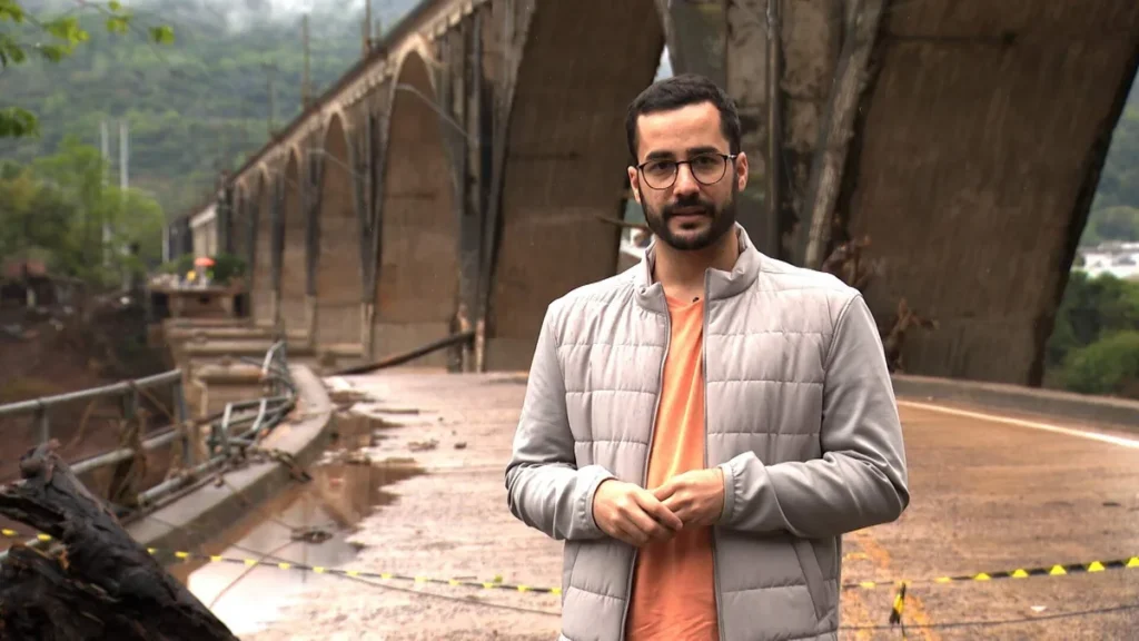 Imagem Guilherme Machado do artigo Reportagem da TV Aparecida mostra o impacto das chuvas no Sul do Brasil