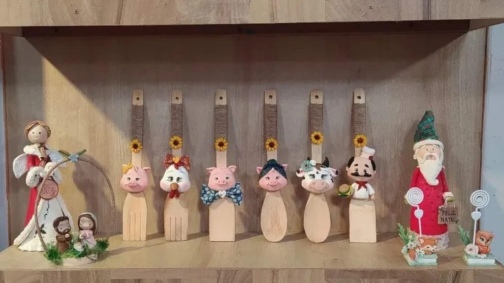 Imagem porquinho do artigo Colher de pau Decorada com Porquinho - Faça Você Mesmo