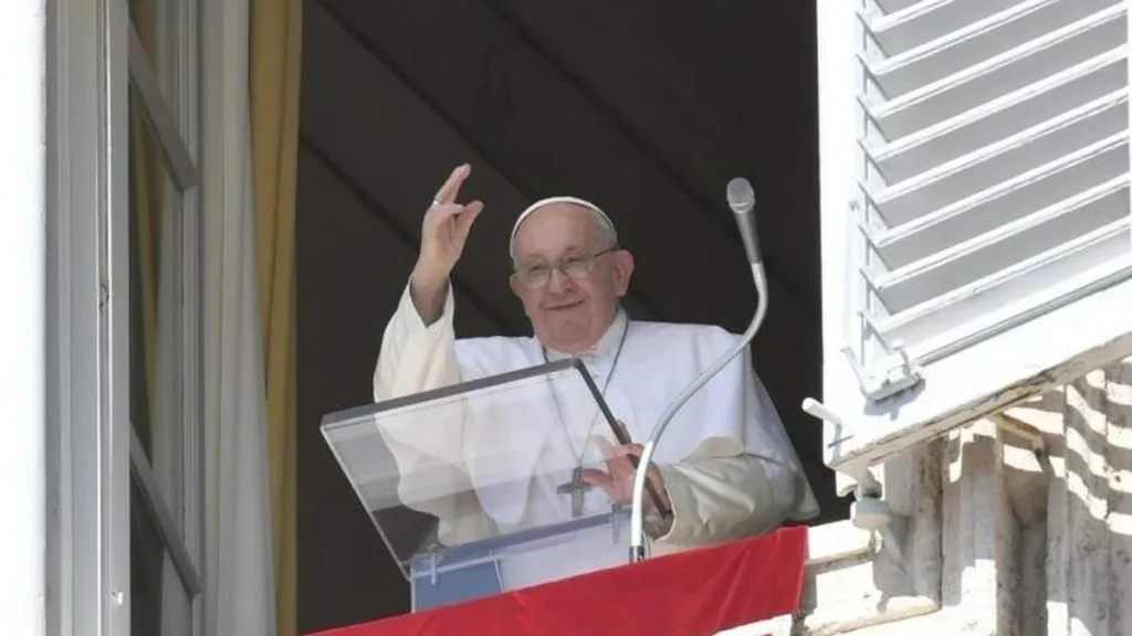 Imagem Papa Francisco Angelus 2023 do artigo Papa Francisco ressalta o cuidado com a vida interior