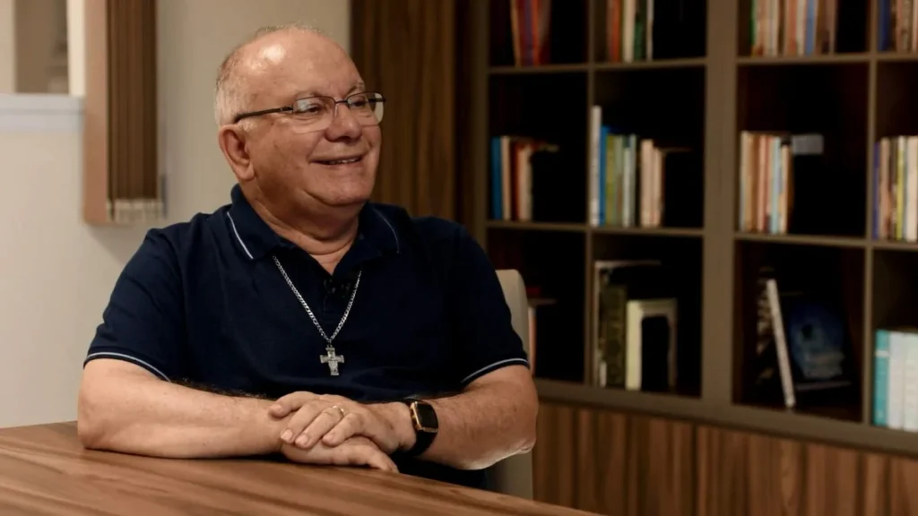 Imagem ArqA Reproducao TV Aparecida 8 do artigo "Arquivo A" destaca os 80 anos de vida do Padre José Ulysses da Silva