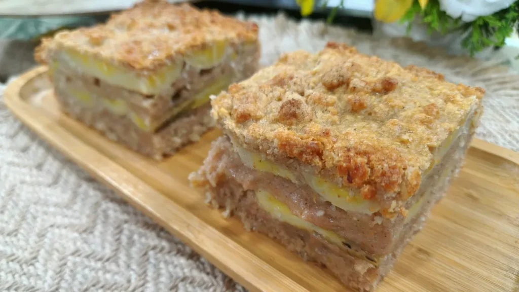 Imagem quibe grao de bico do artigo Torta de Banana Farofada - Santa Receita