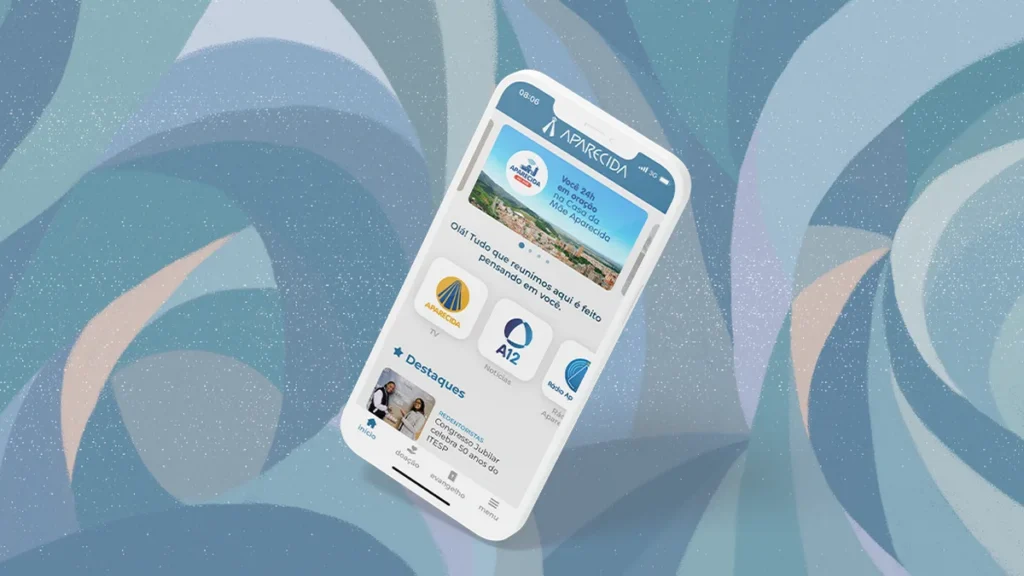 Imagem Imagem de destaque App Aparecida do artigo App Aparecida estreita laços de família por meio da fé