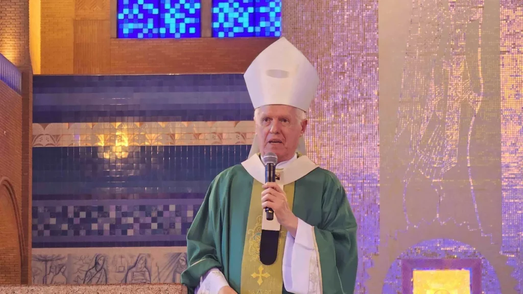 Imagem Missa no Santuario 12 11 2023 do artigo "O Senhor vem para que caminhemos até o Céu!", diz Dom Orlando