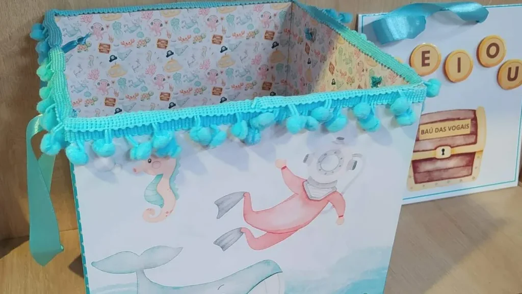 Imagem box sensorial do artigo Box Sensorial Fundo do Mar (Recurso Pedagógico) - Faça Você Mesmo