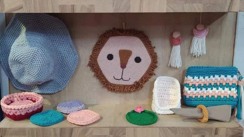 Imagem painel leao do artigo Painel Leão em crochê (Fio Amigurumi) - Faça Você Mesmo