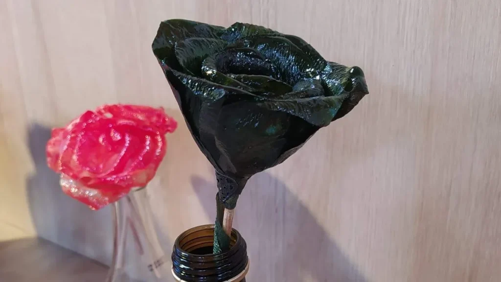 Imagem rosa do artigo Flor de Filtro de Café porcelanizada - Faça Você Mesmo
