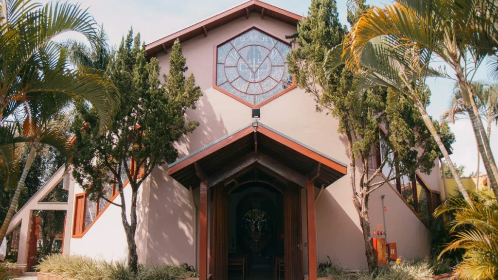 Imagem capela do centro masculino de recuperacao da Fazenda da Esperanca em Guaratingueta do artigo CNBB recebe representantes de Comunidades Terapêuticas Católicas