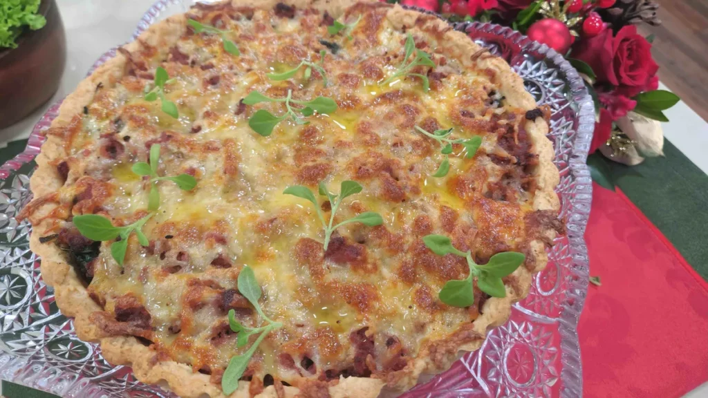 Imagem torta de calabresa do artigo Torta de Calabresa com Espinafre - Santa Receita